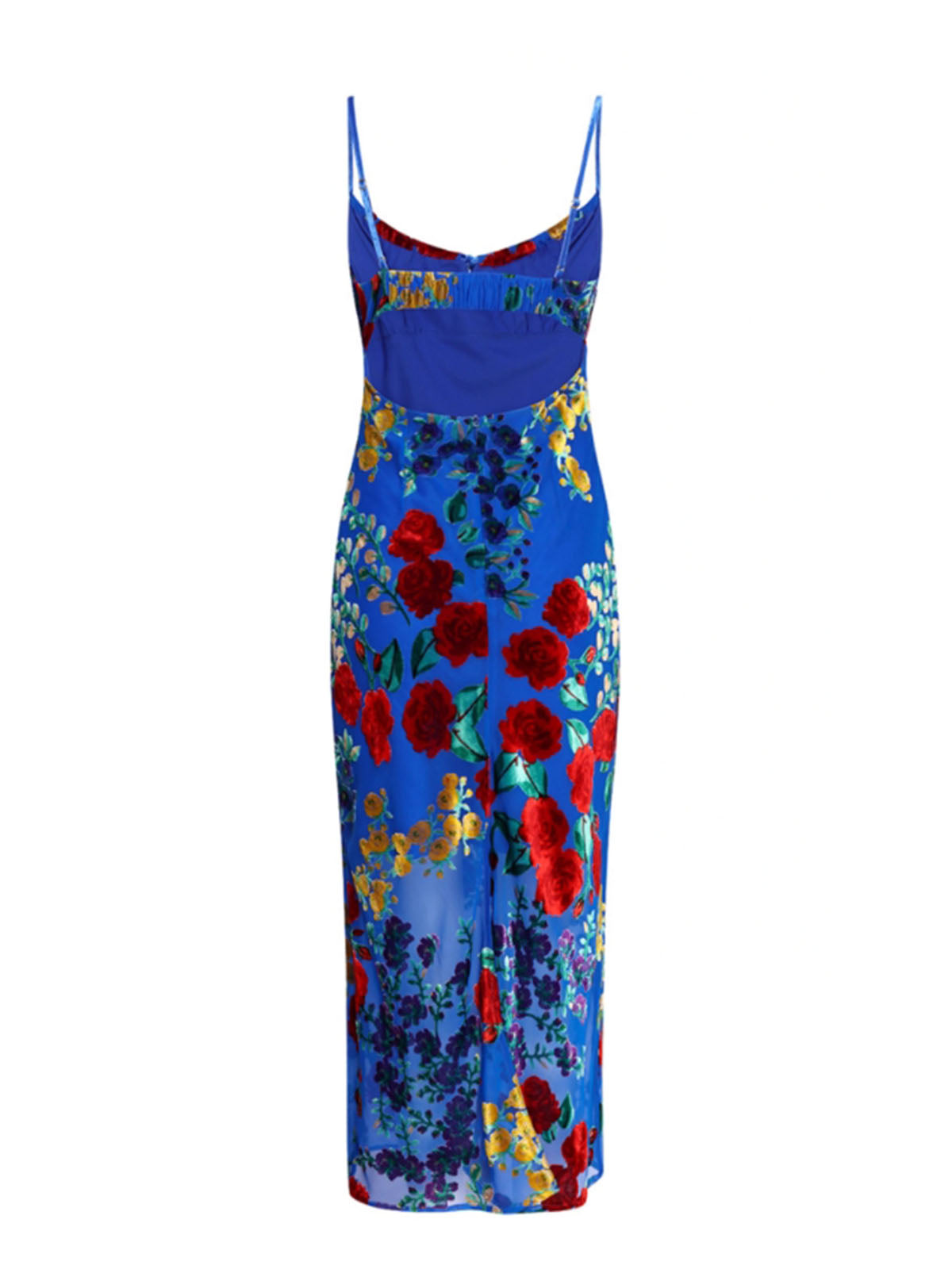 Paige - Vestido Midi Estampado con Tirantes
