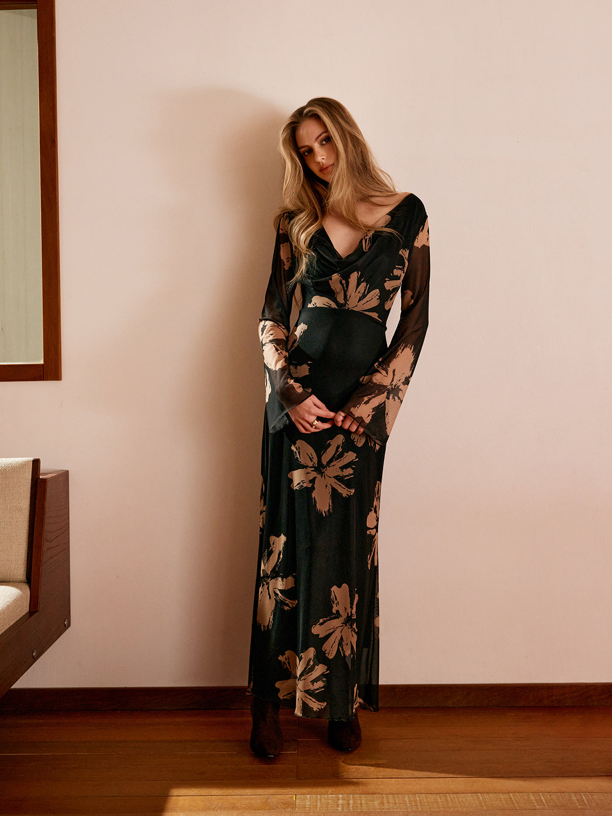 Lena - Vestido Floral Boheme Estampado
