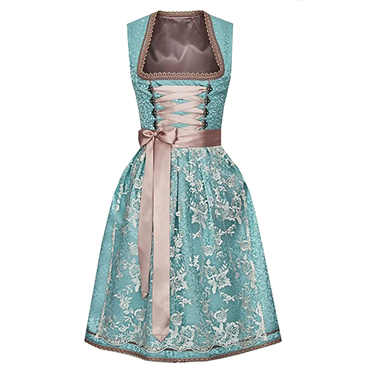 Trachtig Sonja - Traje tradicional único para mujer con delantal y blusa
