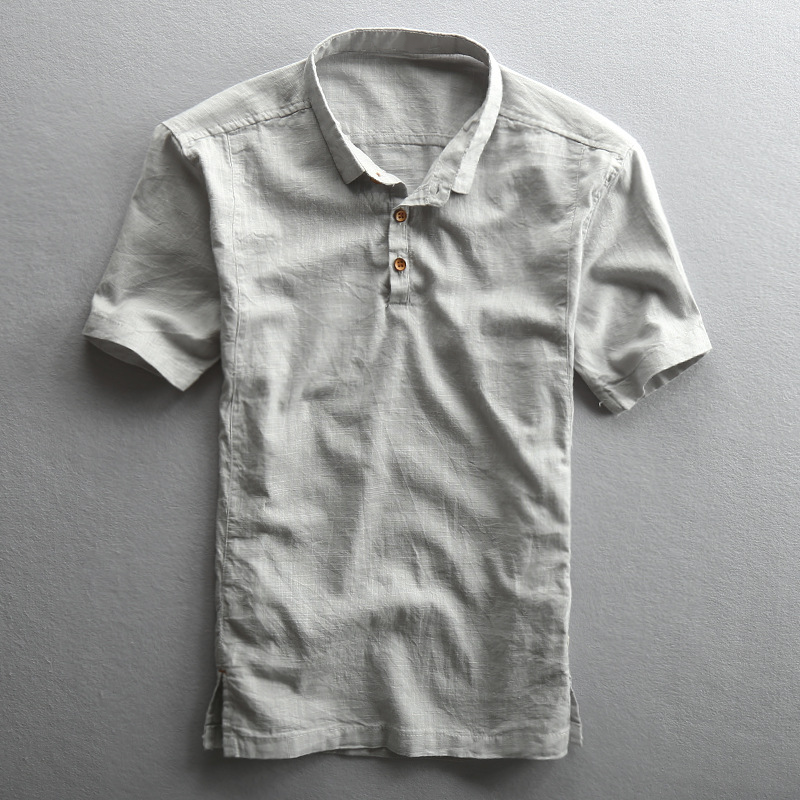 Constantino - Camisa de Algodón y Lino
