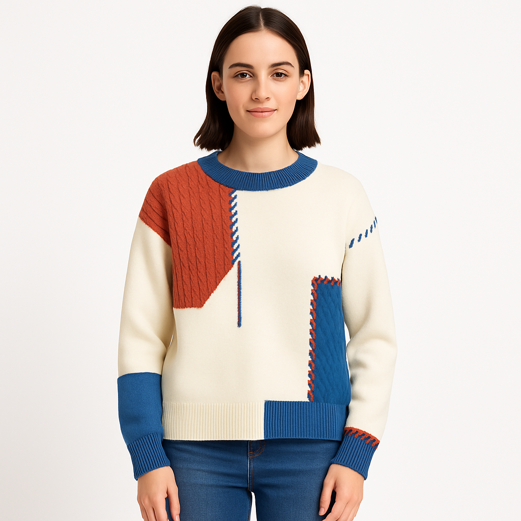 Suéter patchwork hombre - Renloch
