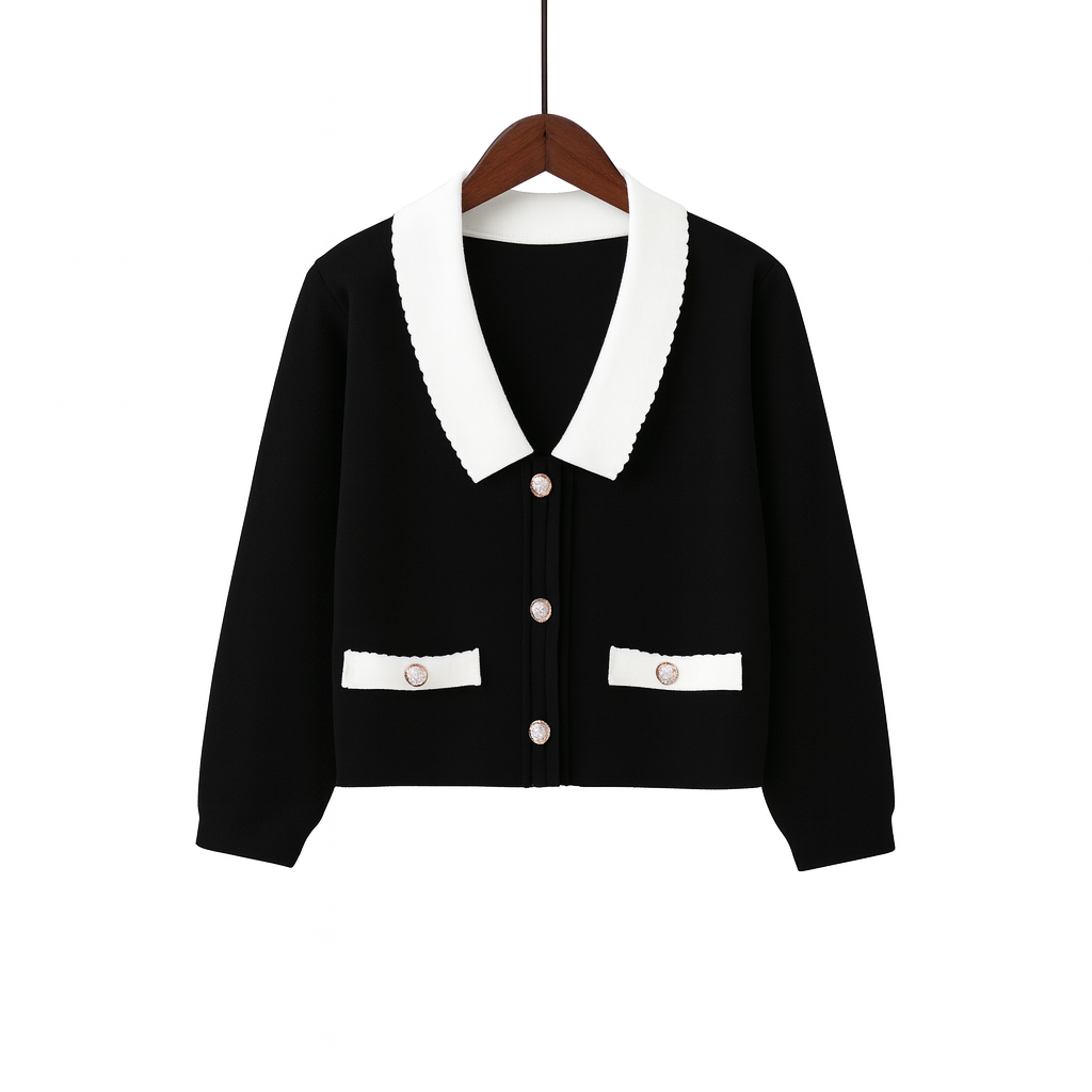 Chaqueta corta de punto estructurado - Irène