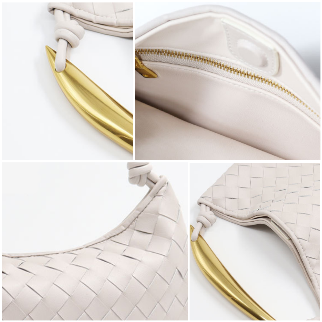 Valeria - Bolso de mano de cuero intrincado