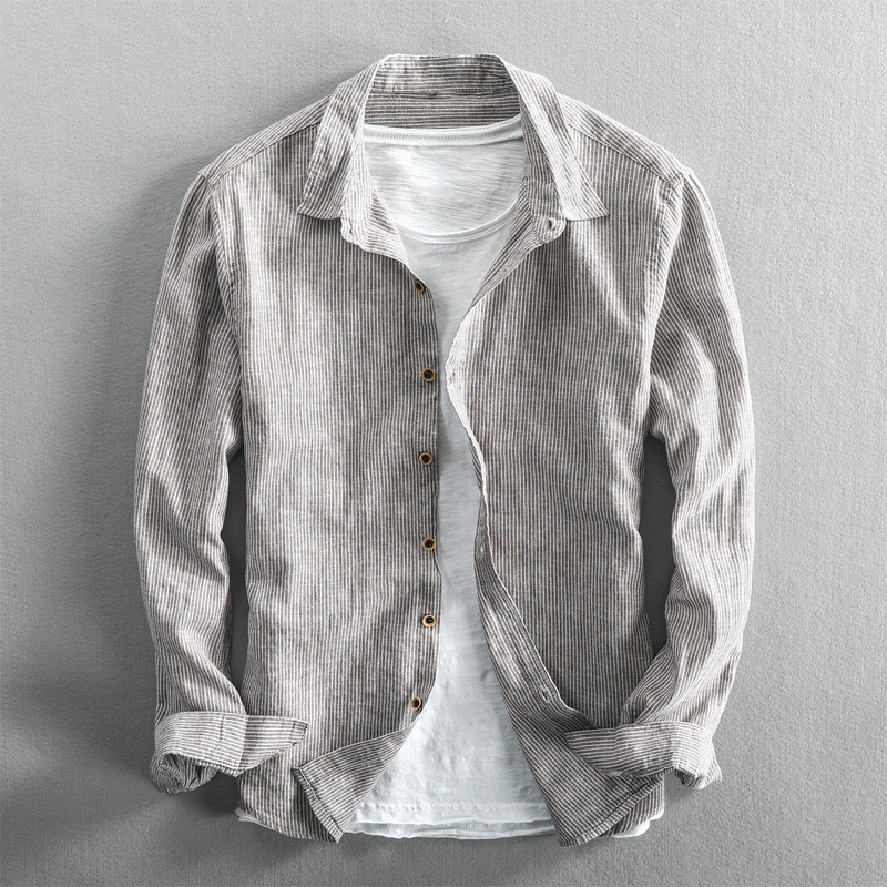 Constantino - Camisa de Lino a Rayas