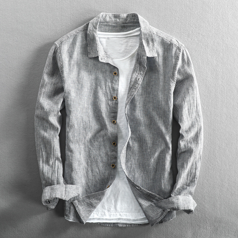 Constantino - Camisa de Lino a Rayas