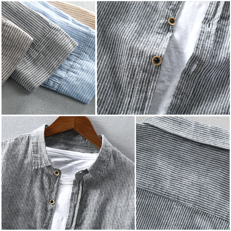 Constantino - Camisa de Lino a Rayas