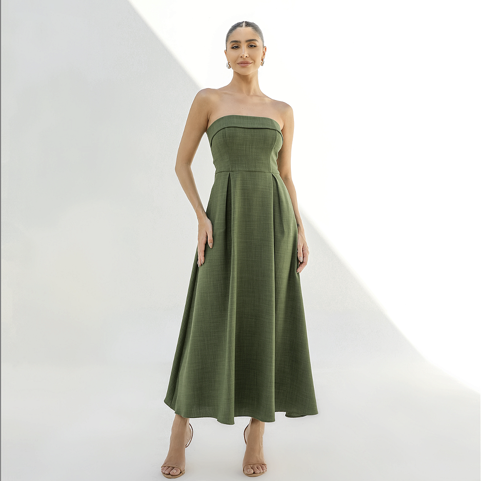 Ursula - Vestido elegante strapless