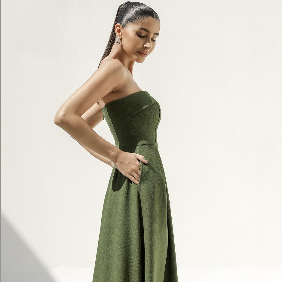 Ursula - Vestido elegante strapless