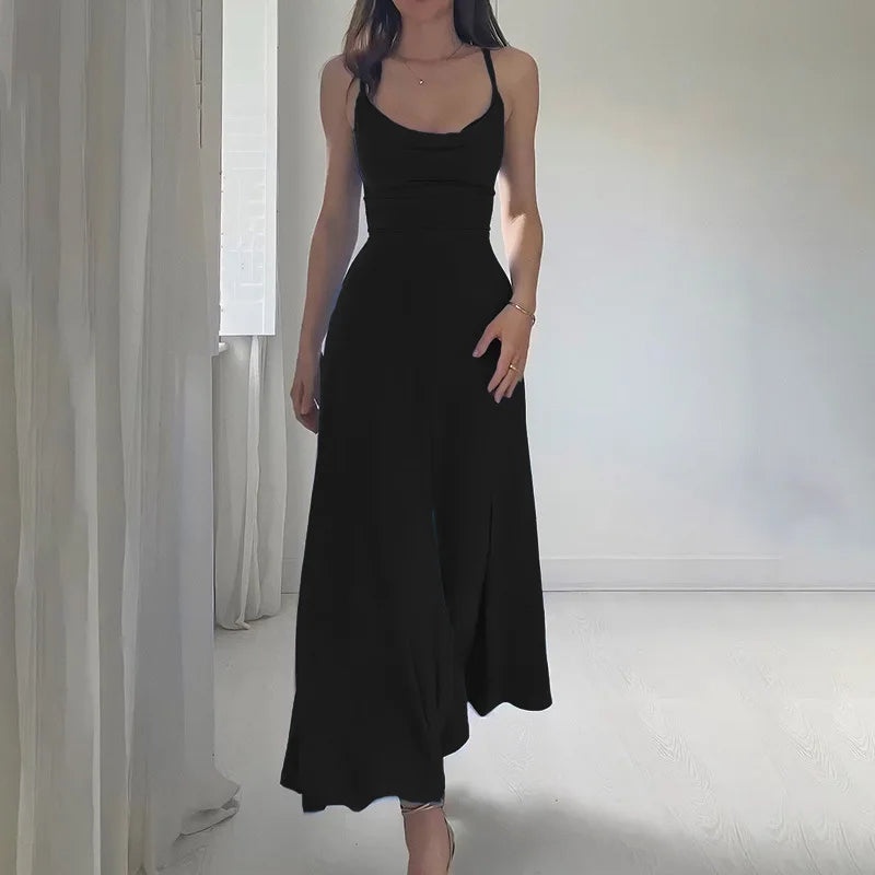 Anby - Elegante maxi vestido drapeado