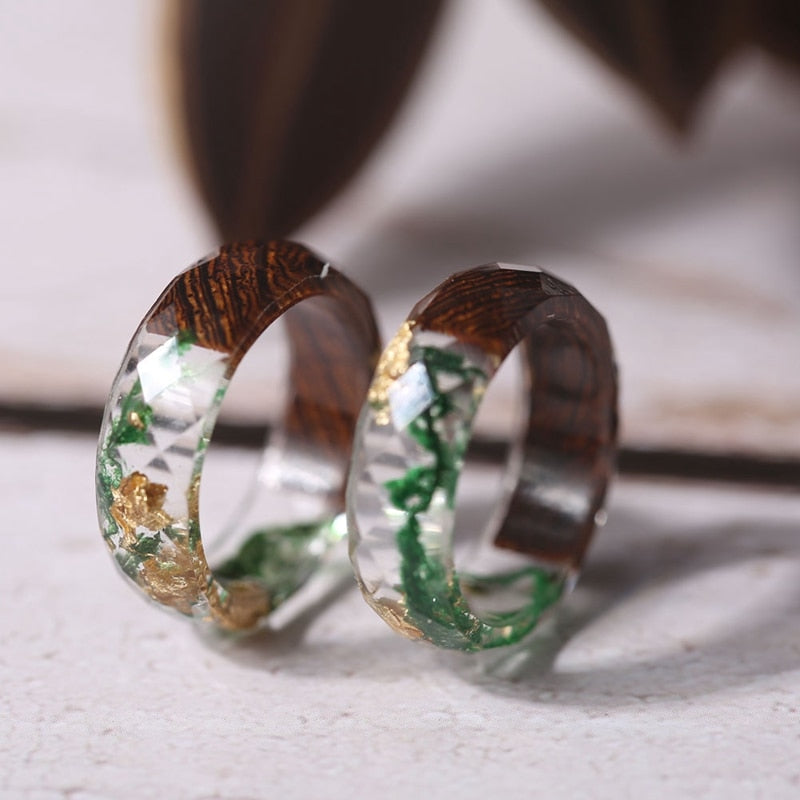 Anillo de madera Orchidea Emilia-Calou