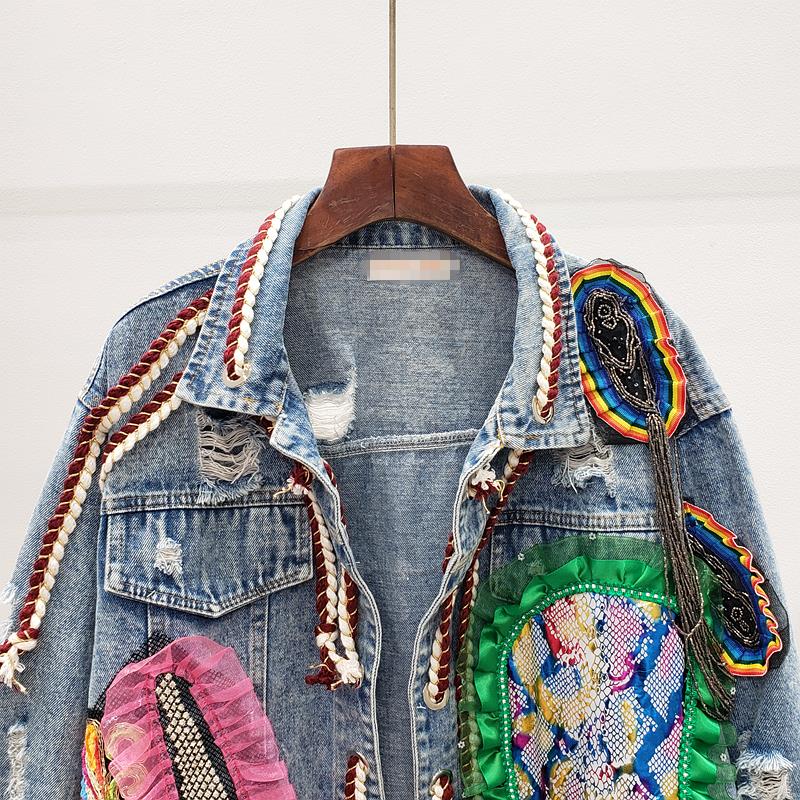Coachella - Chaqueta vaquera con borlas