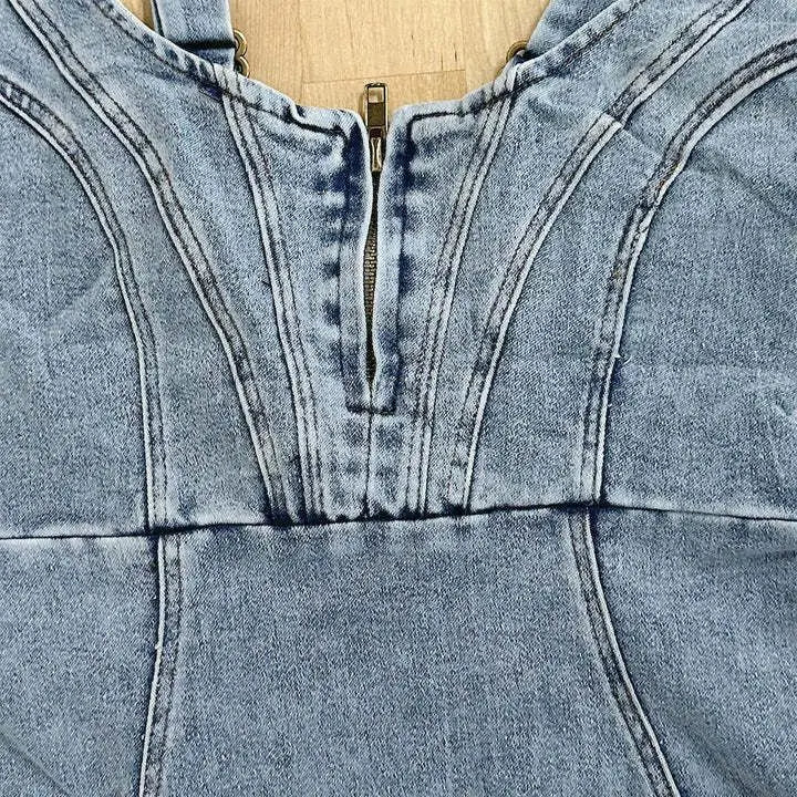 Jarra - Vestido vaquero con tirantes ajustables