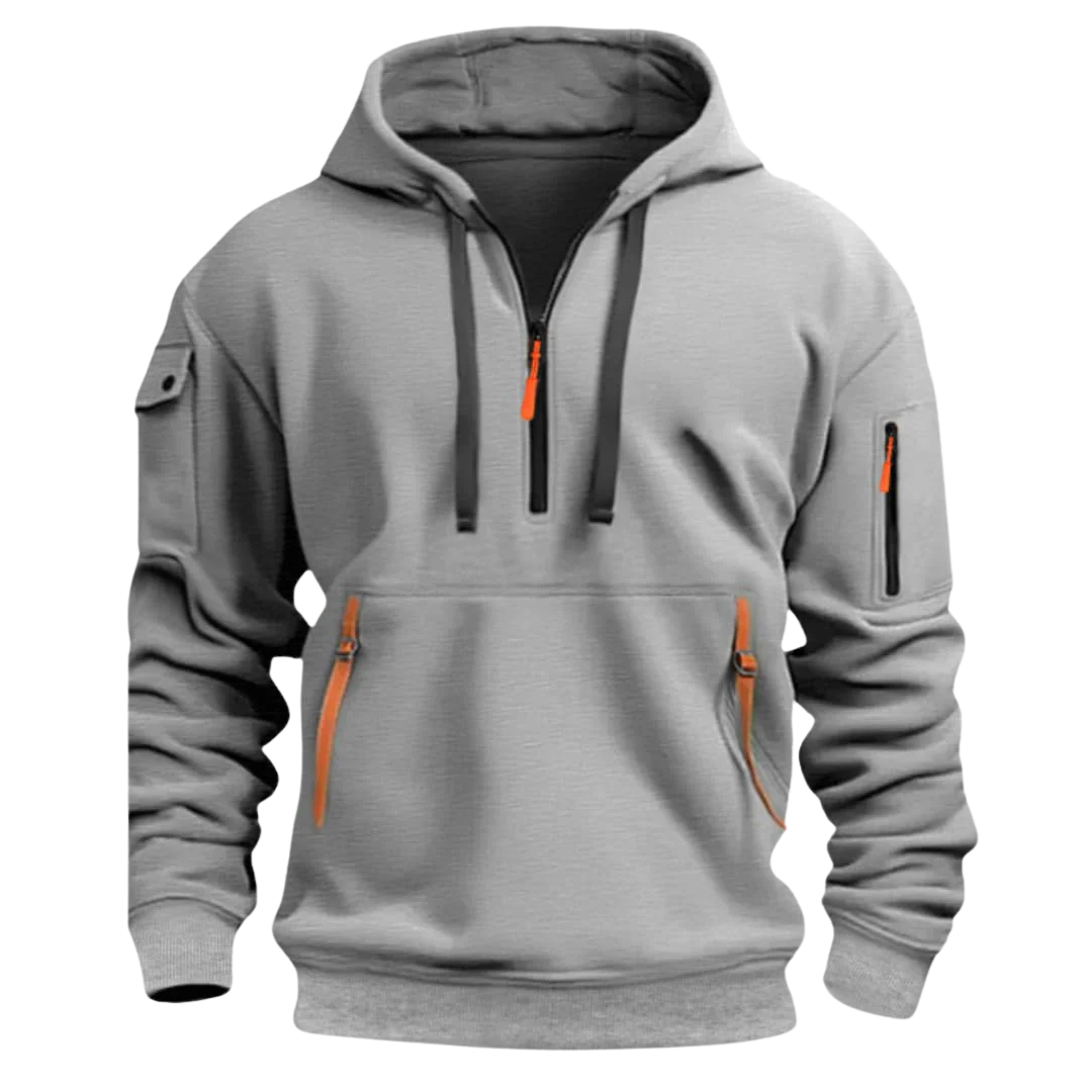 Sudadera hombre con capucha y bolsillos - Cesar
