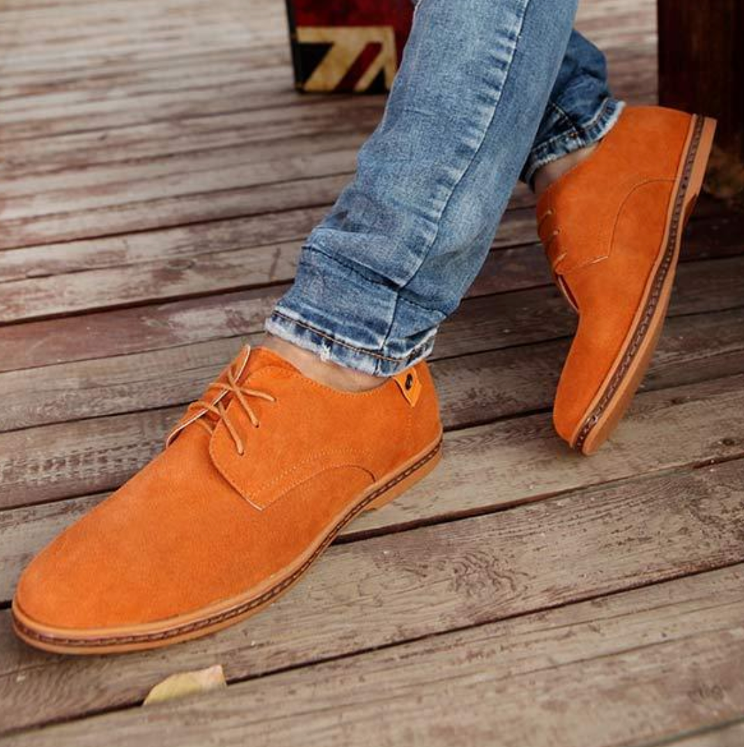 Masimo - Elegantes zapatos de ante para hombre