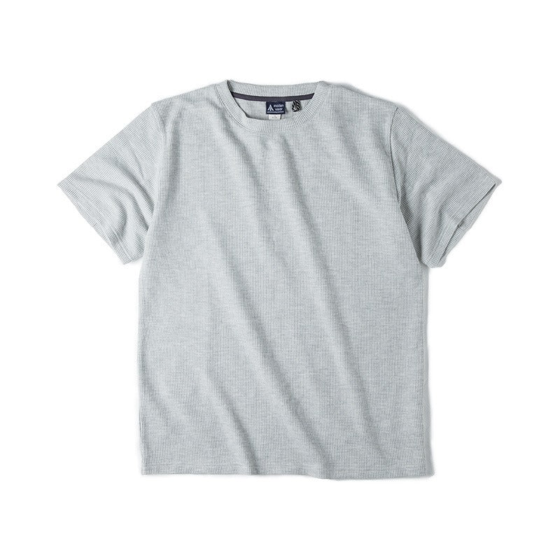 Camiseta hombre manga corta textura gofre blanca - Brando