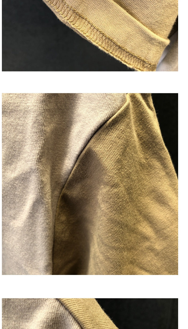 Camiseta básica hombre algodón estampado minimalista estilo urbano - Damián