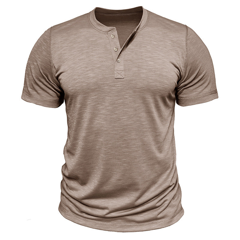 Camiseta de Manga Corta de Slub Clásica