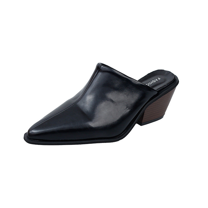 Bella - Tacones gruesos con puntera cuadrada