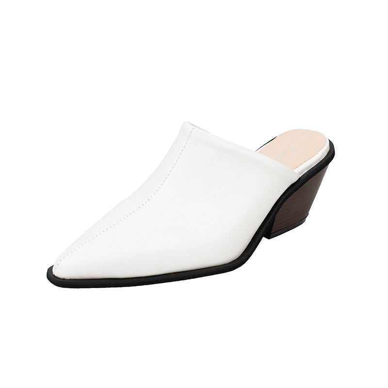Bella - Tacones gruesos con puntera cuadrada