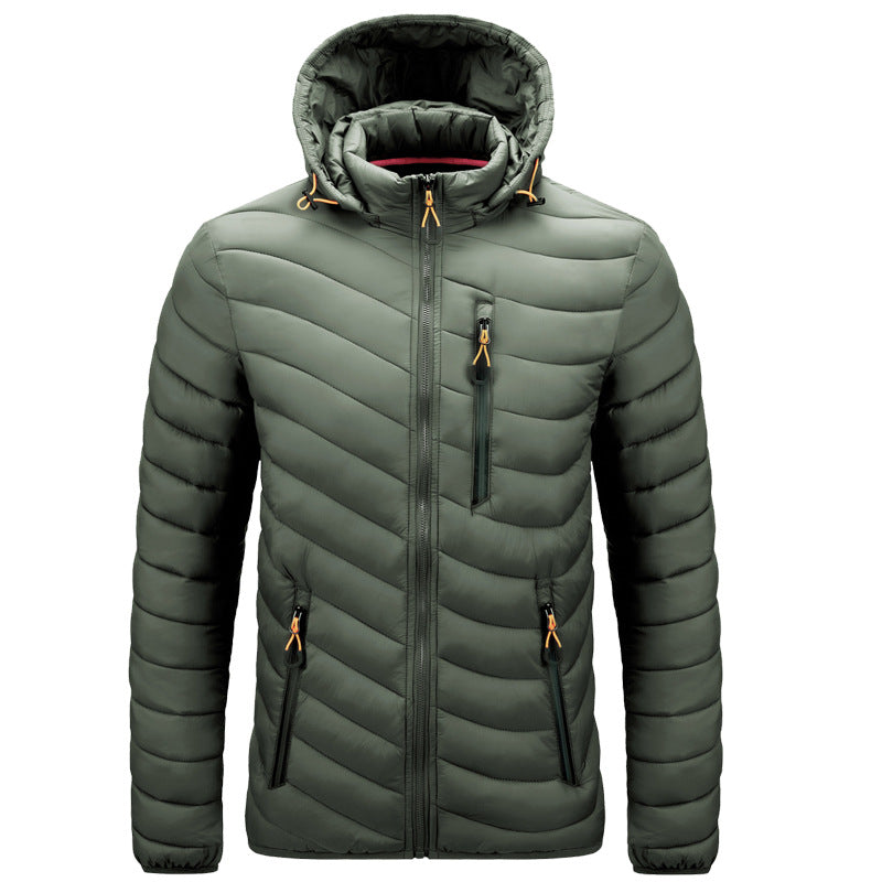 Chaqueta acolchada ligera para hombre con capucha - Sverre