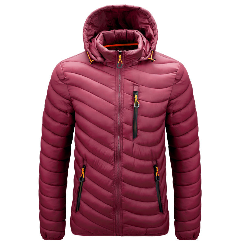 Chaqueta acolchada ligera para hombre con capucha - Sverre