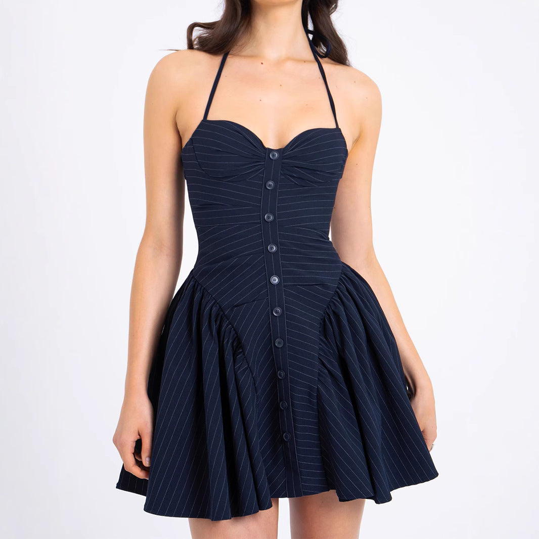 Paula - Vestido entallado sin espalda Mujer