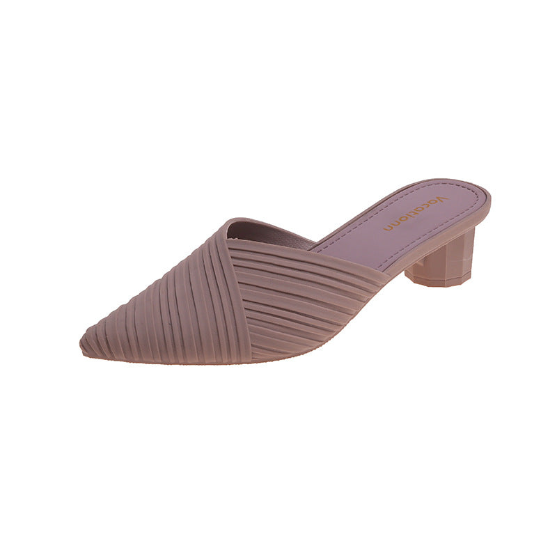 Yolanda - Zapatos de exterior para mujer con tacón medio alto
