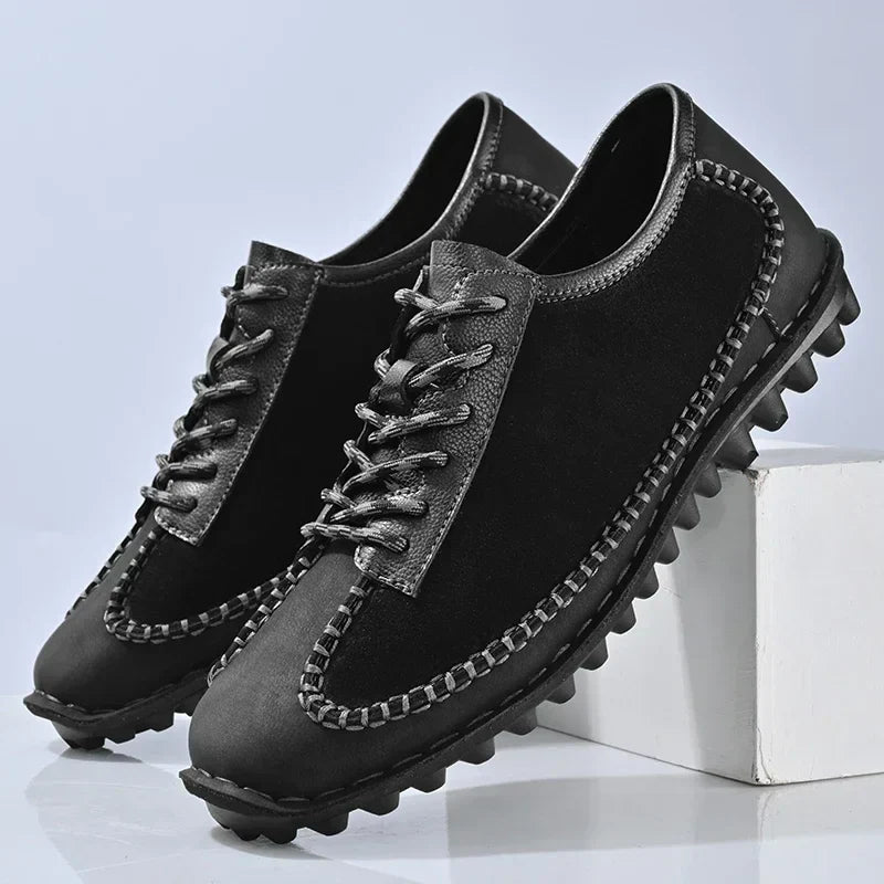 Zapatos de piel con parches - Robert