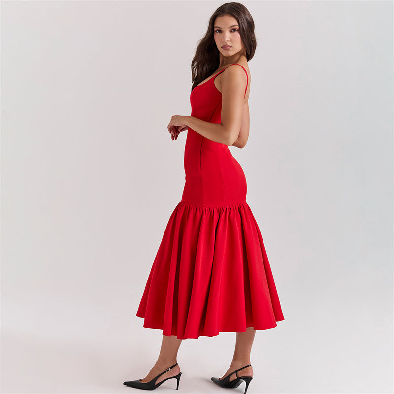 Ariana - Vestido elegante con pliegues y corte ajustado