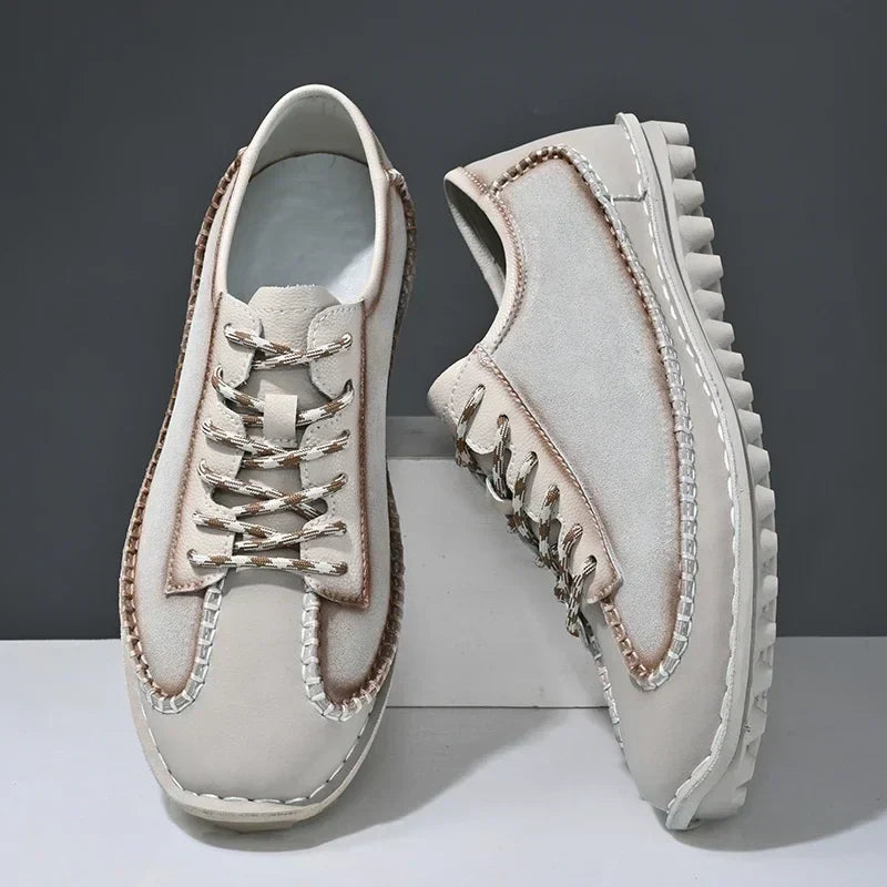 Zapatos de piel con parches - Robert