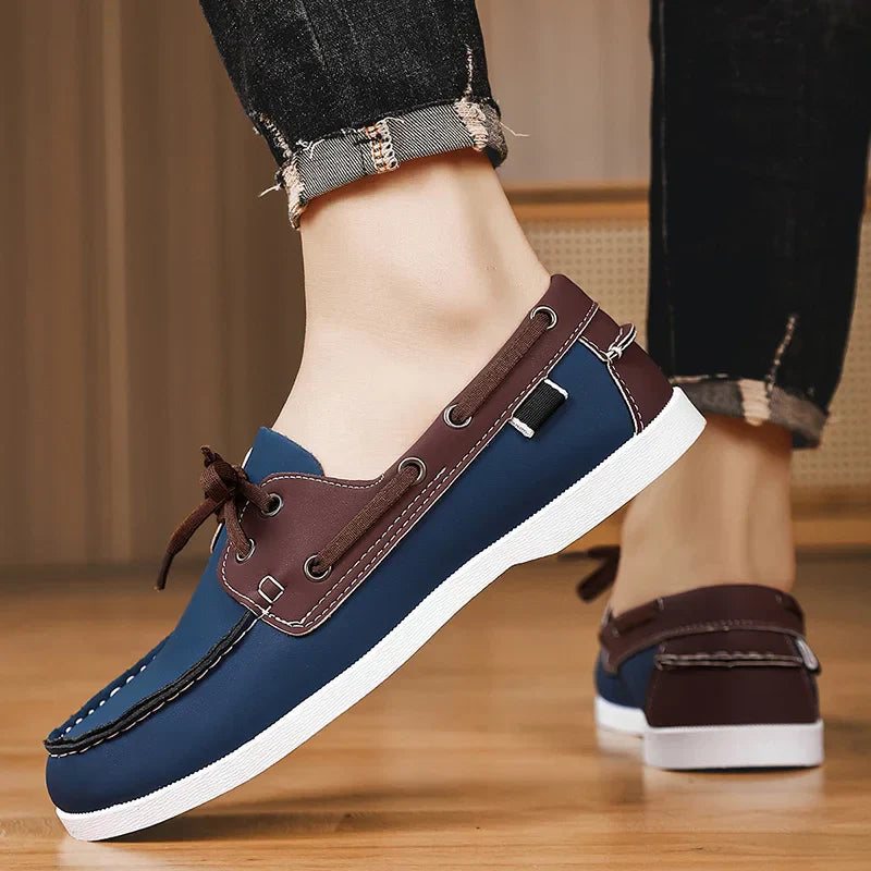 Zapato náutico de piel - Leno