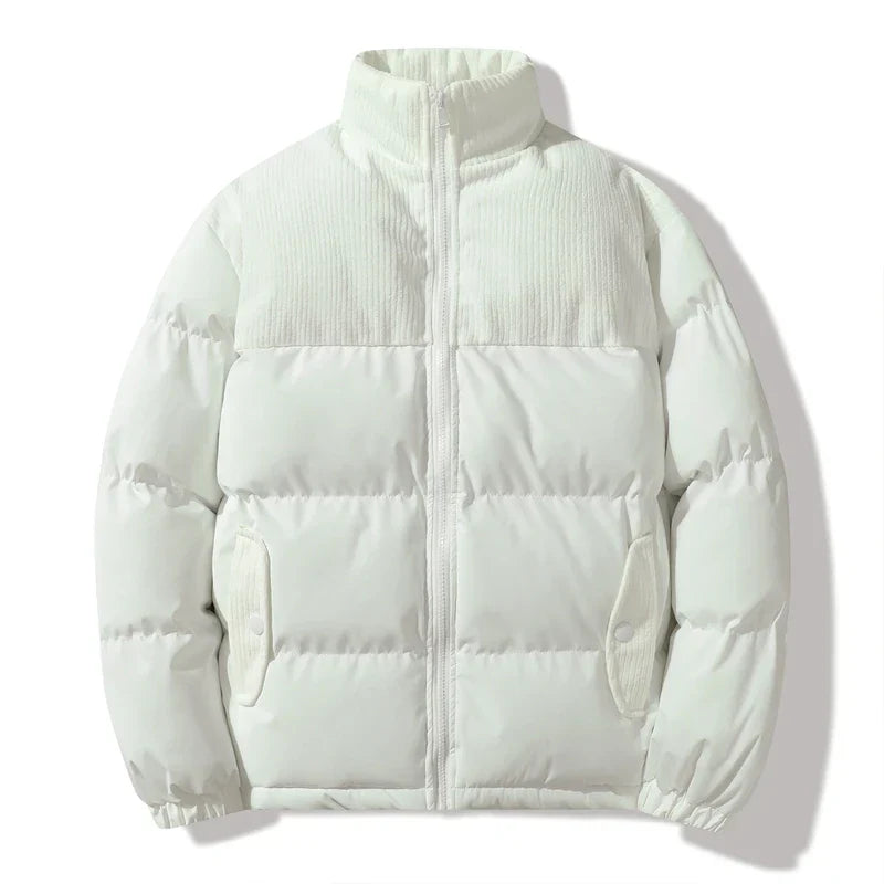 Chaqueta unisex acolchada con detalles de pana - Aiden