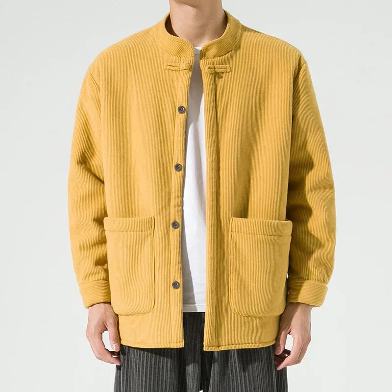 Chaqueta de pana ligera con bolsillos grandes para hombre - Boaz