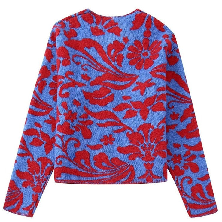 Florencia - Rebeca vintage de jacquard floral