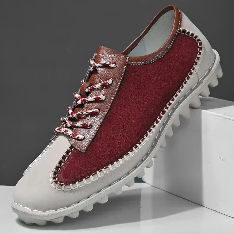 Zapatos de piel con parches - Robert
