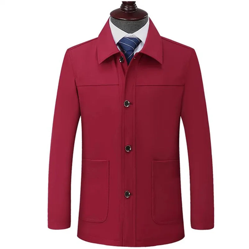 Chaqueta casual vegana con bolsillos de parche y botones - Samuel