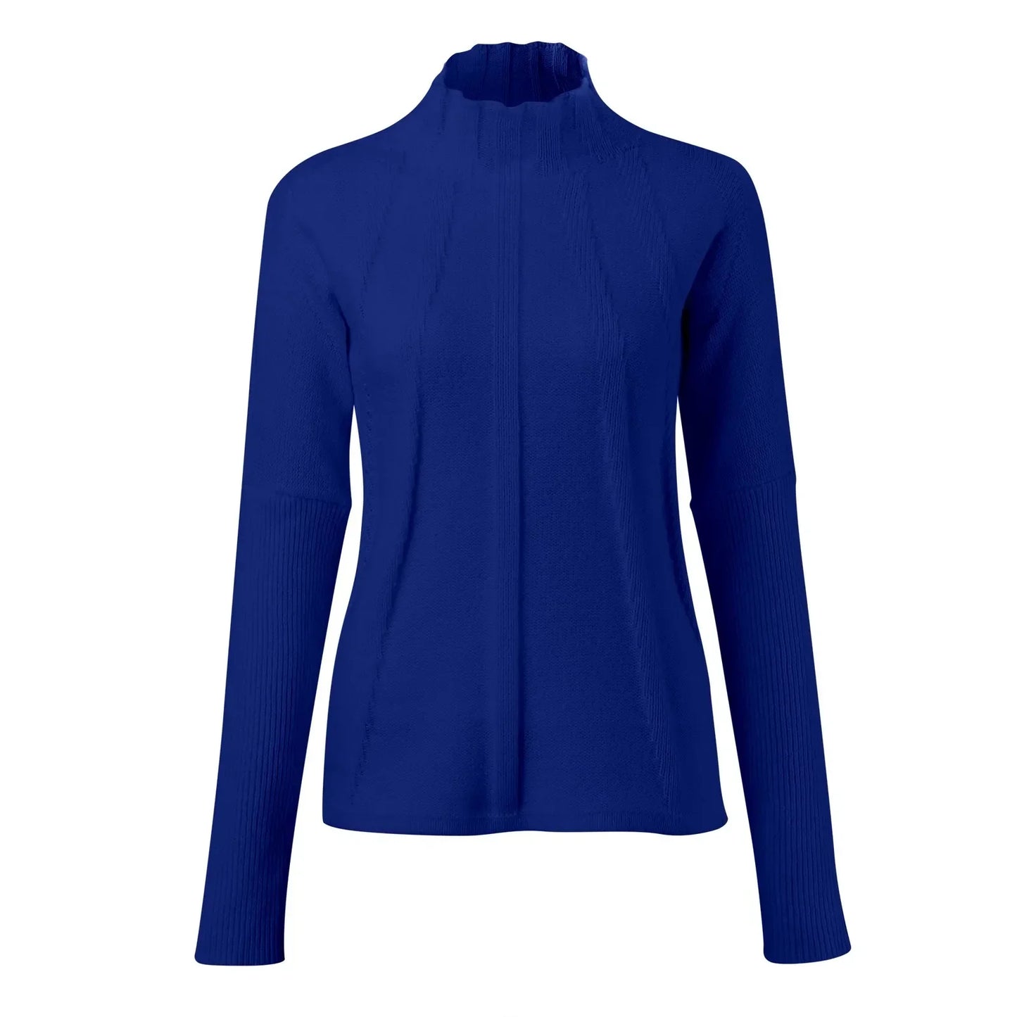 Elen - Jersey de cuello alto con elegantes pliegues