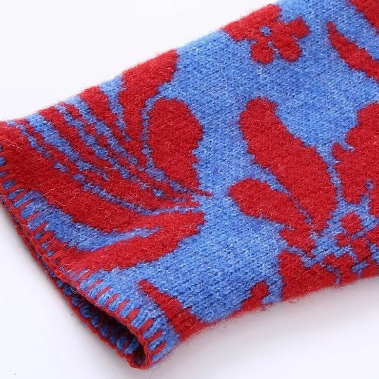 Florencia - Rebeca vintage de jacquard floral