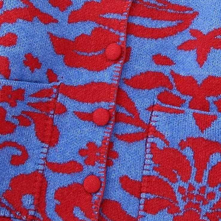 Florencia - Rebeca vintage de jacquard floral