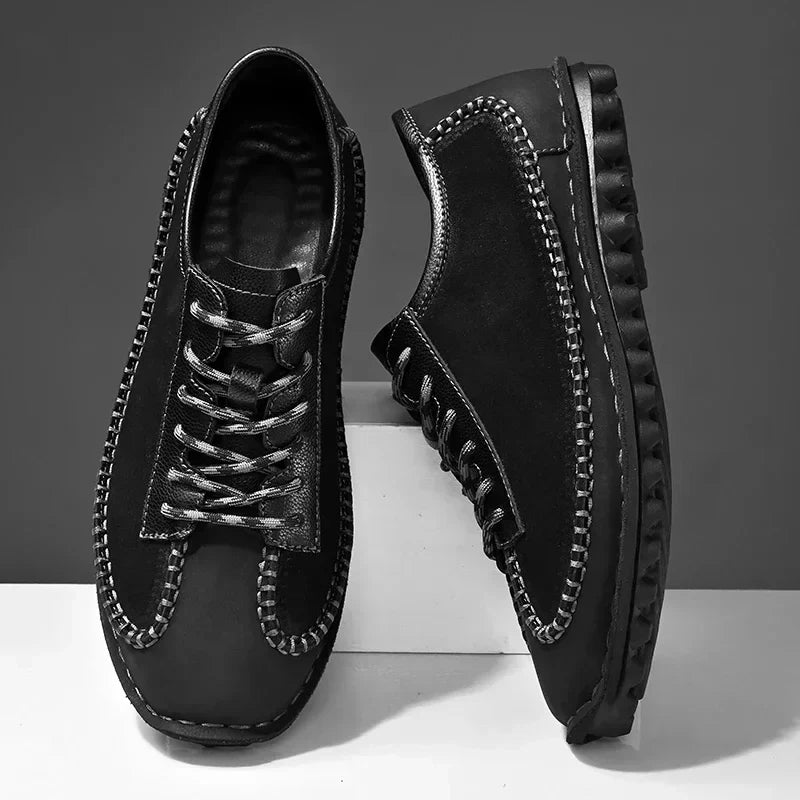 Zapatos de piel con parches - Robert