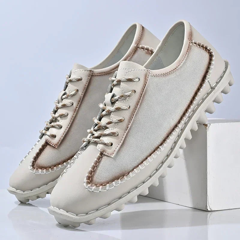 Zapatos de piel con parches - Robert