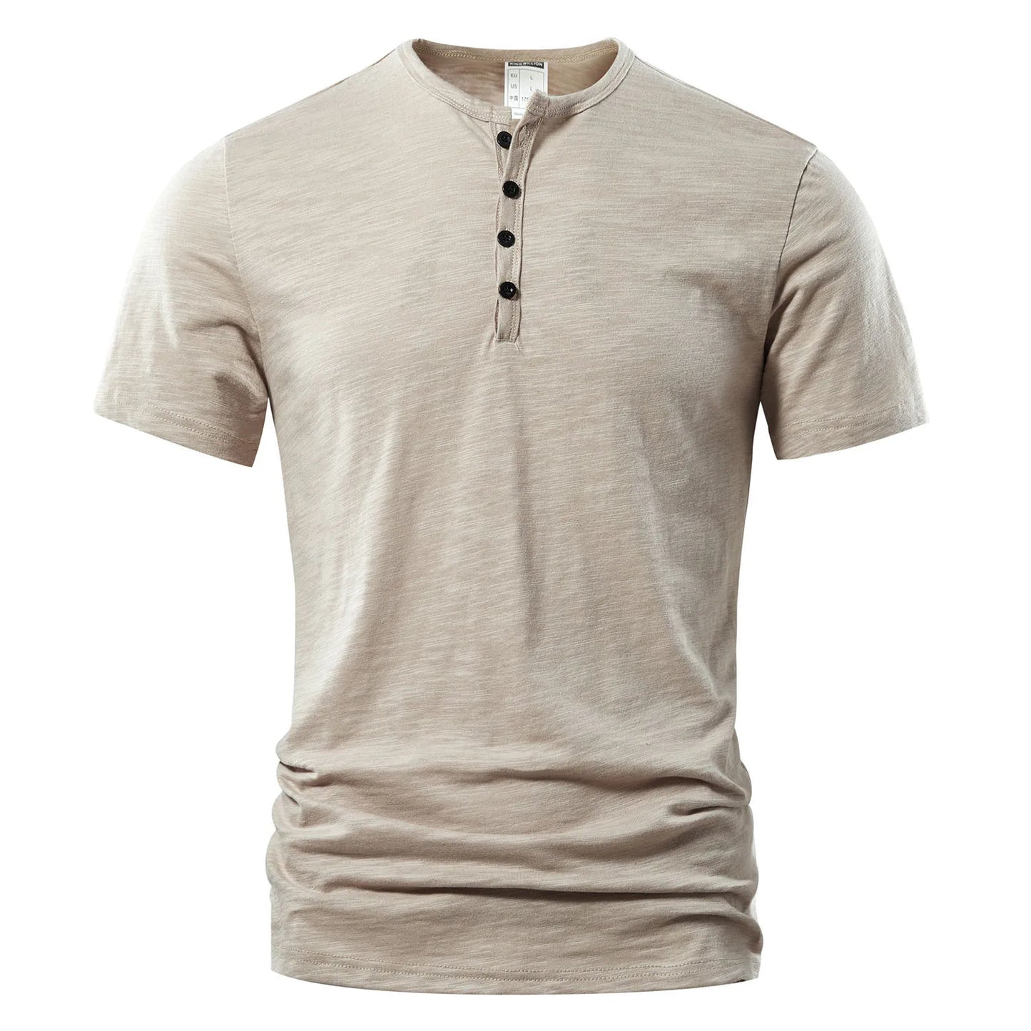 Camiseta Henley para hombre - Casual y clásica