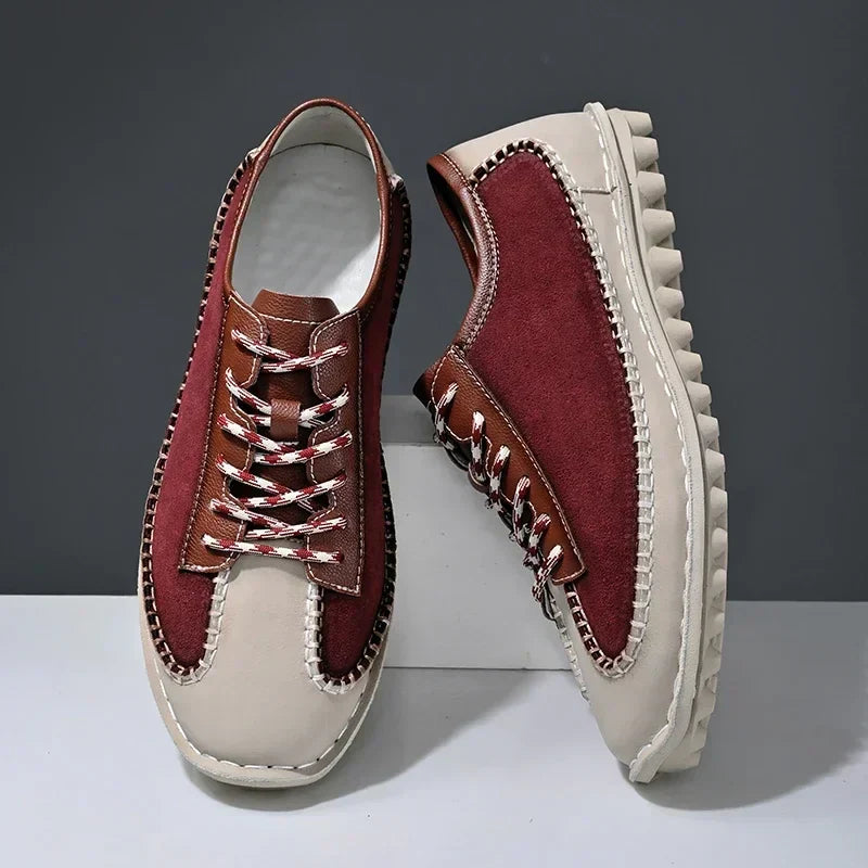 Zapatos de piel con parches - Robert
