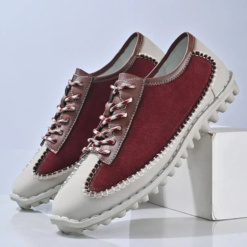 Zapatos de piel con parches - Robert