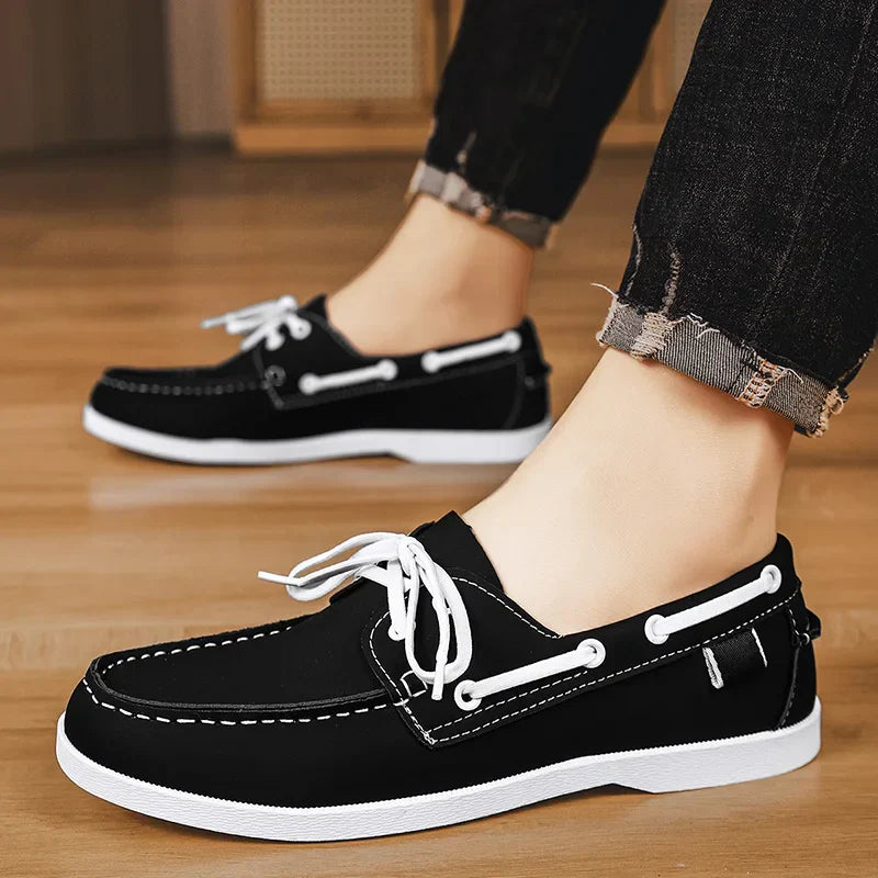 Zapato náutico de piel - Leno
