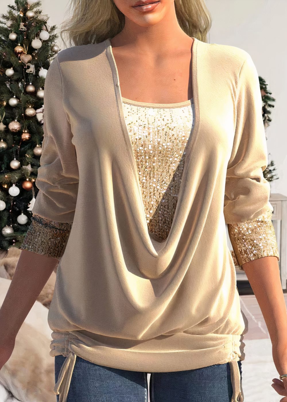 Victoria - Glamour 2025: Encantadoras blusas brillantes
