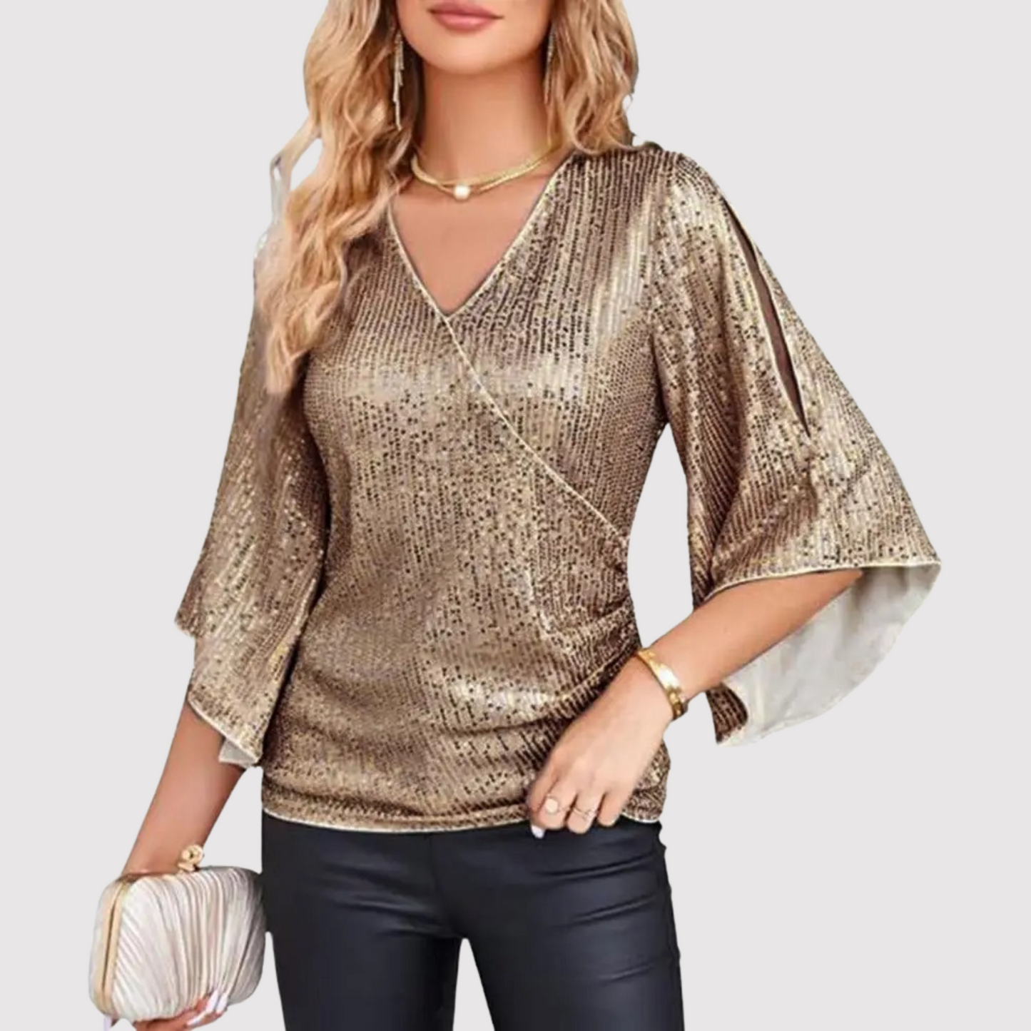 Sunny - Elegante y cómodo top de lentejuelas para mujer