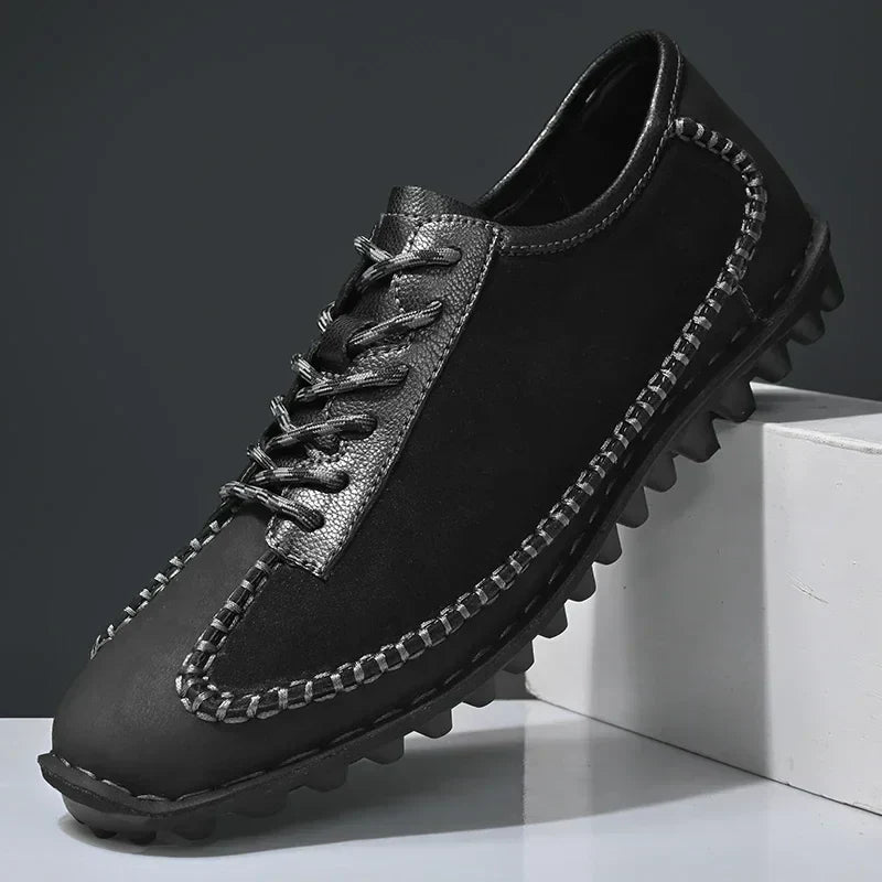 Zapatos de piel con parches - Robert