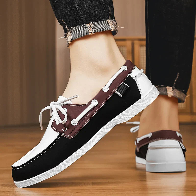 Zapato náutico de piel - Leno