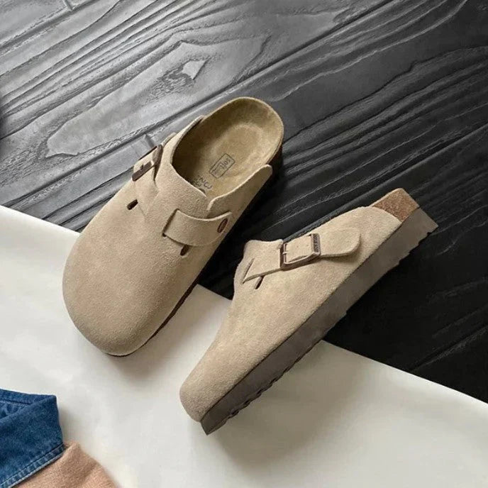 Boro - Sandalias unisex de piel, elegantes y cómodas